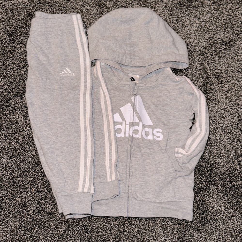 Toddler Boys 18M Adidas Hooded Jacket and Pant Set